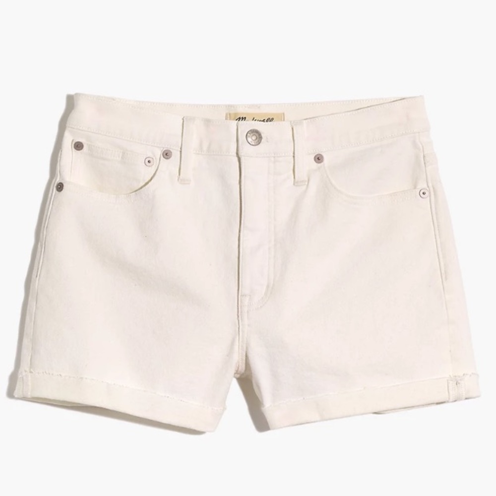 *** SOLD *** New with all Tags! MADEWELL High-Rise Denim Shorts in Tile White
